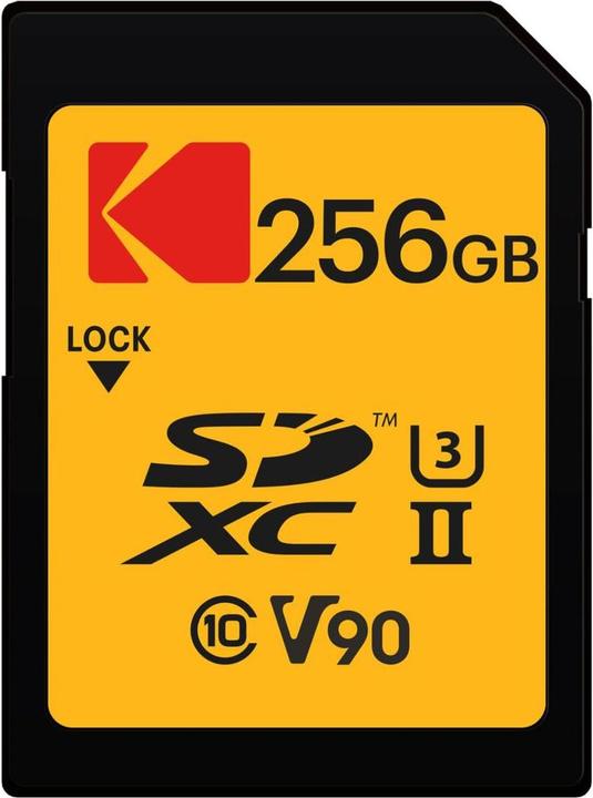 Actual product image Kodak SD 256GB UHS-II U3 V90 Ultra Pro (256 GB, SD, U3, UHS-II)