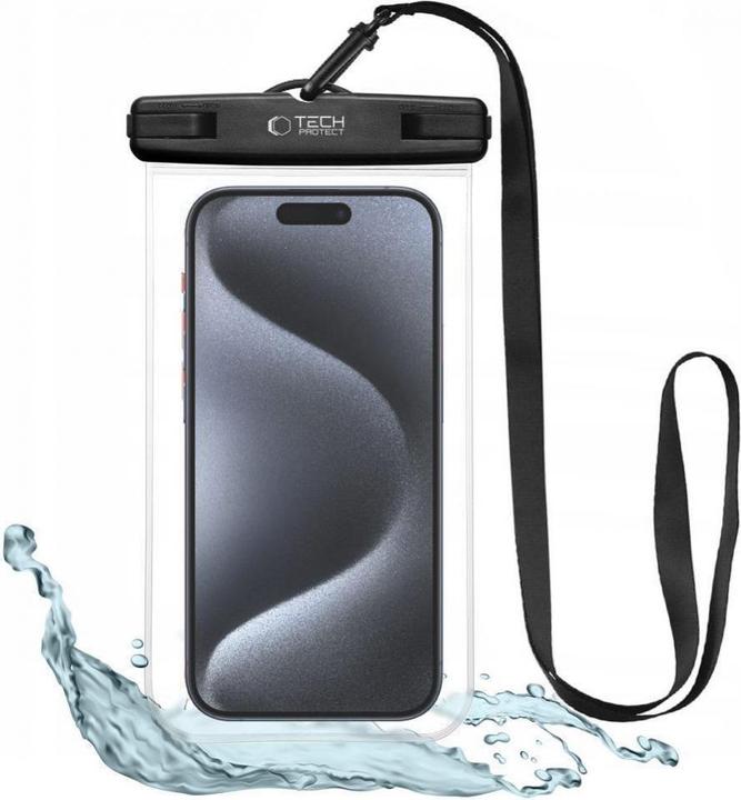 Tech-Protect Universelles wasserdichtes Tech-Protect-Gehäuse, Schwarz (Universal)