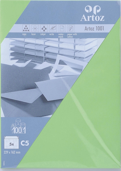 Produktbild Artoz 1001 Kuverts (C5, 5 x)