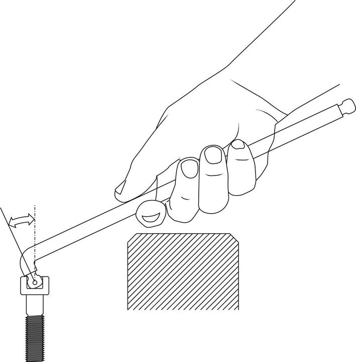 Actual product image Gedore 42 DKEL Offset screwdriver XL Double ball head hexagon socket