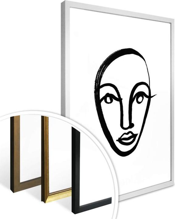 Actual product image Trenddeko Face 04 (24 x 30 cm)