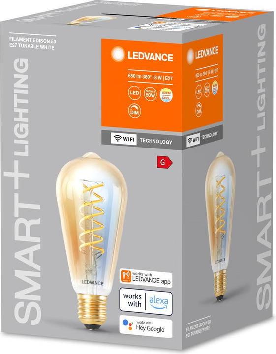 Produktbild Ledvance gold / messing (E27, 8 W, 650 lm, 1 x, G)