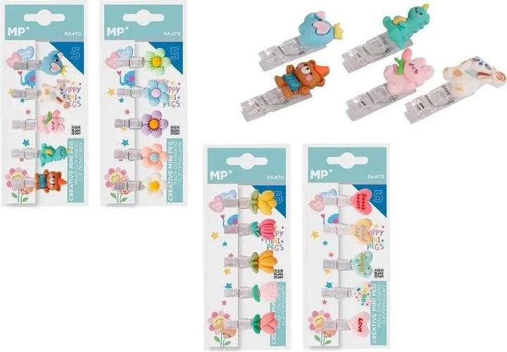Produktbild Main paper Zierklammern 5 Stück MIX (5 x)