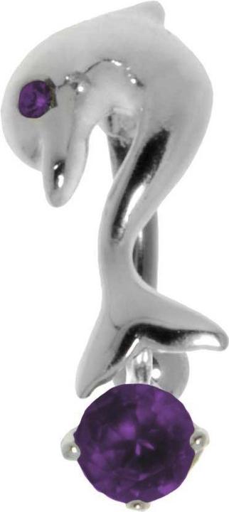 Image du produit Bijouteria Piercing nombril (Zircone, Argent 925, Acier chirurgical 316L)