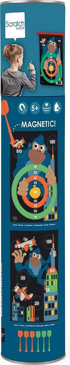 Actual product image Scratch Magnet dart game monkey large (French, English, German)