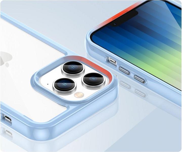 Produktbild Hurtel Outer Space Case iPhone 14 Pro Max hard case with a gel frame blue (Apple iPhone 14 Pro Max)