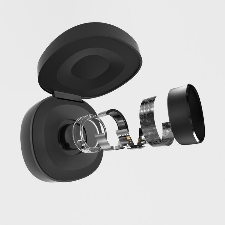 Actual product image RingConn Smart Ring (Gen1) (9, Moonlight silver)