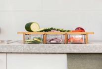 Produktbild Kinvara Serviertablett mit 3 Fächern - Bambus