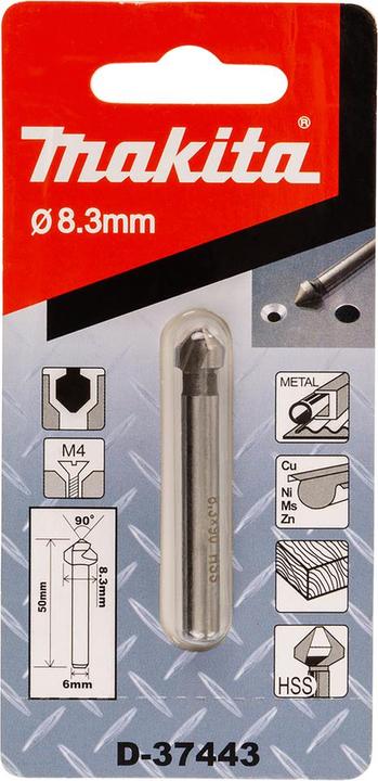 Actual product image Makita Countersink 8.3x50x6mm HSS (8.3 millimetres)