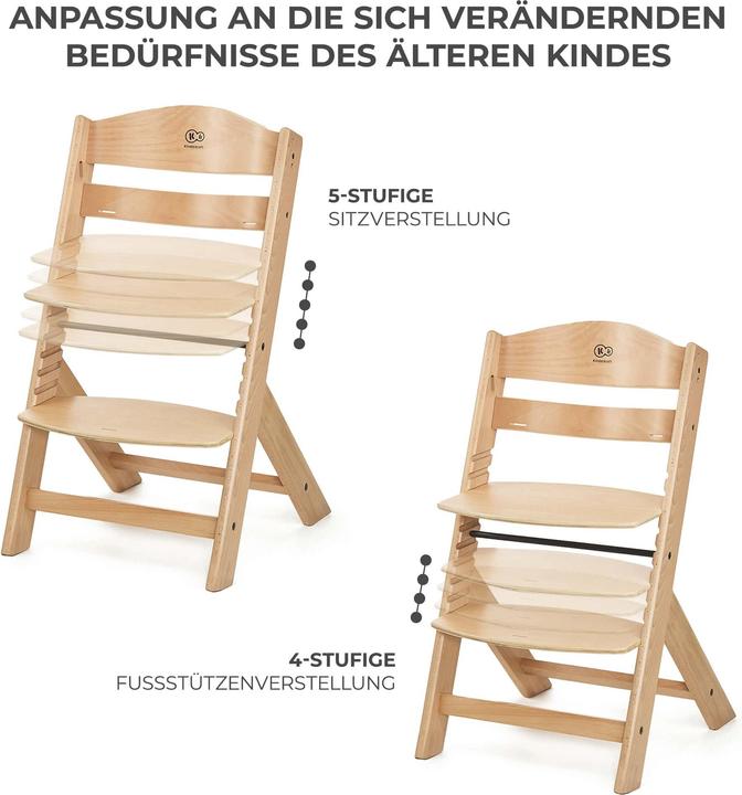 Actual product image KinderKraft Enock + Calmee reclining function (Stair high chair)