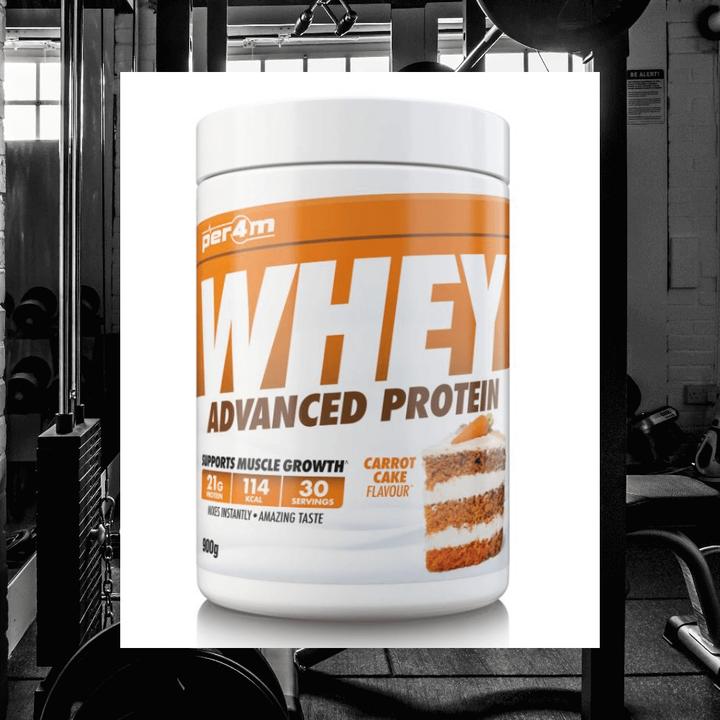 Produktbild Per4m Whey Advanced Protein (900 g, 1x, Karottenkuchen)