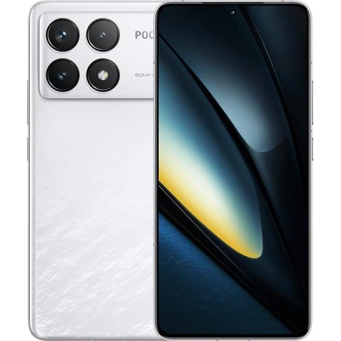 Xiaomi Poco F6 Pro (512 GB, White, 6.67", Dual SIM, 50 Mpx, 5G), Smartphone, Weiss