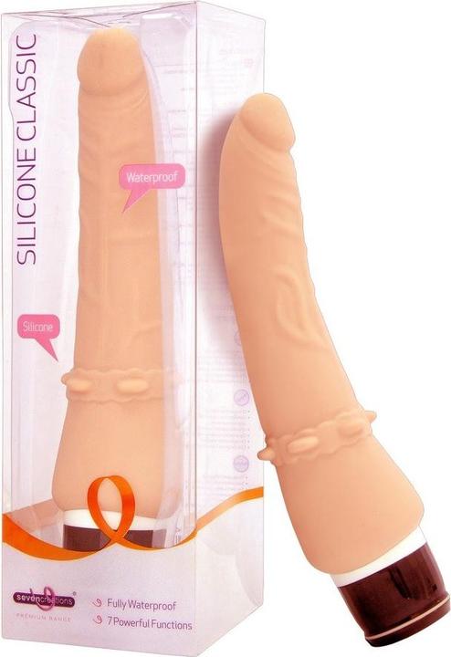 Actual product image Seven Creations Anal Flesh + Corona â€“ Fallo Realistico Anale Vibrante In Silicone Color Carne cm 1