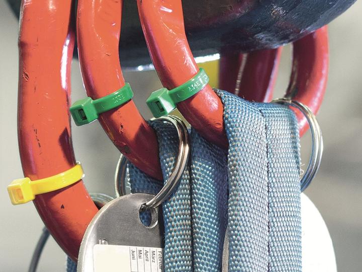 Produktbild HellermannTyton Kabelbinder T30R gelb (Kunststoffkabelbinder, 150 mm, 100 Stk.)
