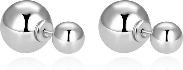 Image du produit Beneto Timeless double earrings made of AGUP2625 silver - Dimension : 0.8 x 0.4 cm