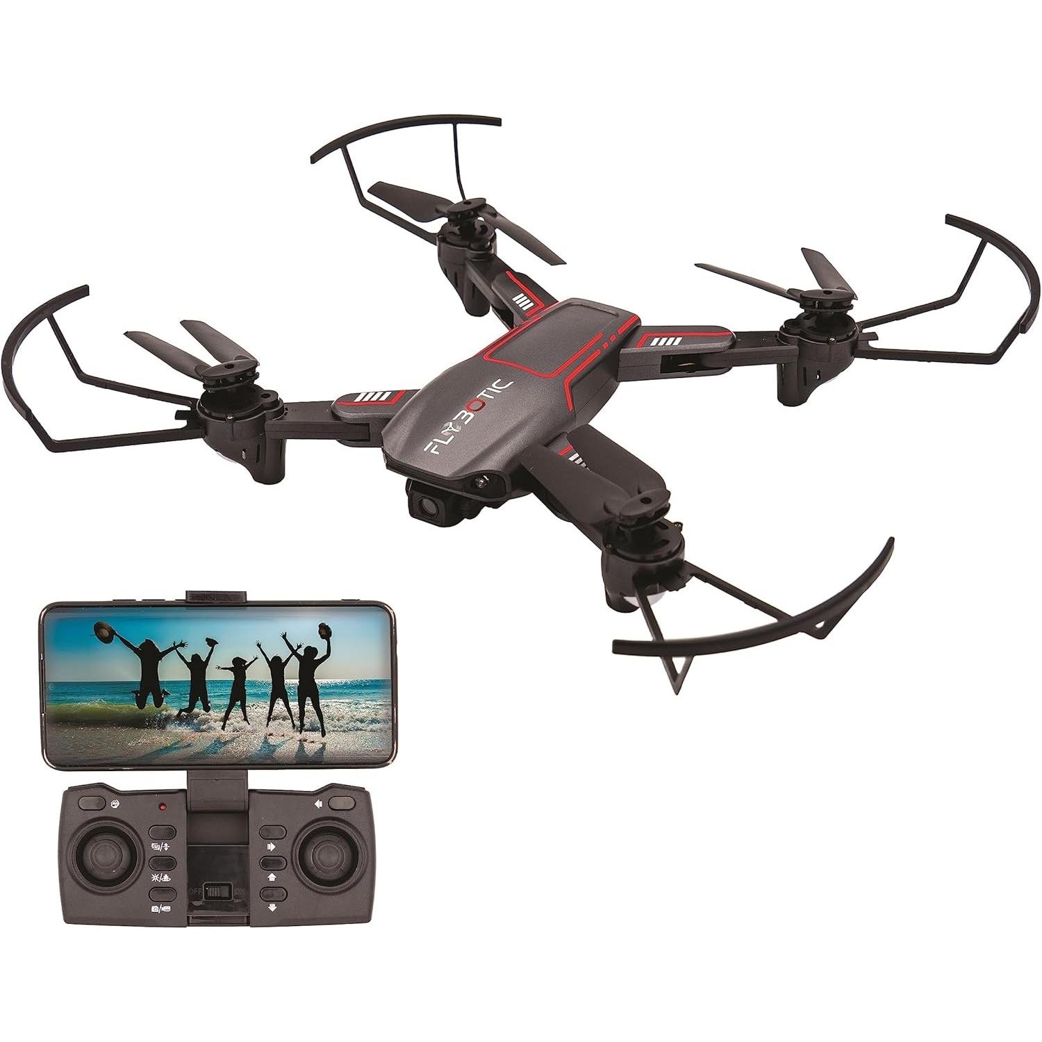Silverlit Drone Flybo Pliable Wifi (Spe) (10 min, 200 g), Drone RC, Nero