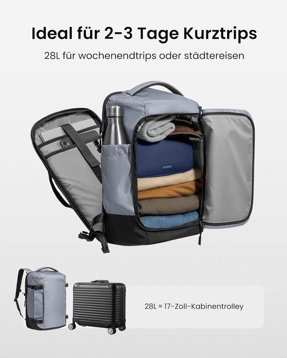 Actual product image tomtoc TSA-freundlicher Reiserucksack (28 l)