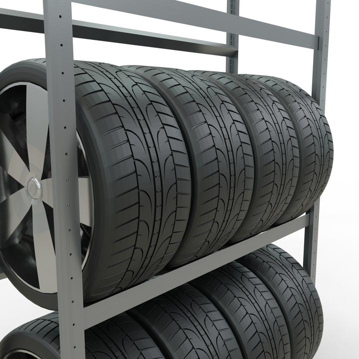 Actual product image Schulte Lagertechnik Wheels basic rack MULTIplus150