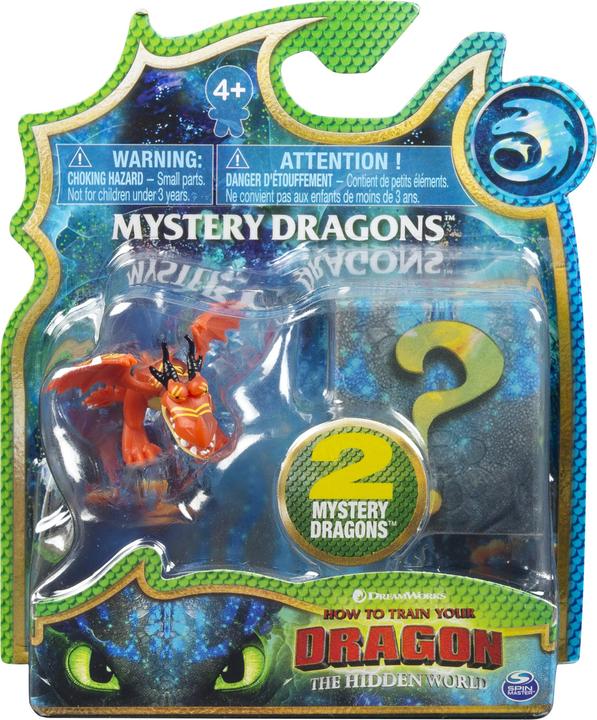 Image du produit Dragons, coffret de 2 Mystery Dragons Bouledogre, figurines dragons à collectionner, pour