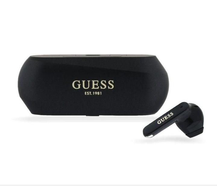 Image du produit Guess Casque sans fil Elongated Metallic ENC TWS Bluetooth Headseet - Noir (ANC, 26 h, Sans fil)