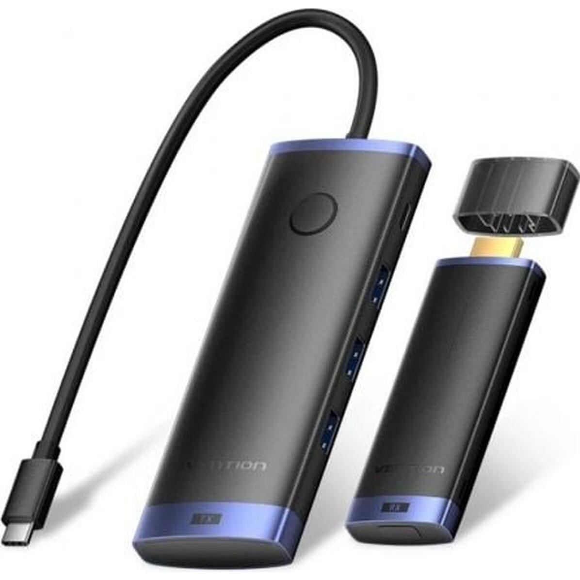 Vention USB Adapter TPVBB (50 m), Trasmettitore wireless, Nero