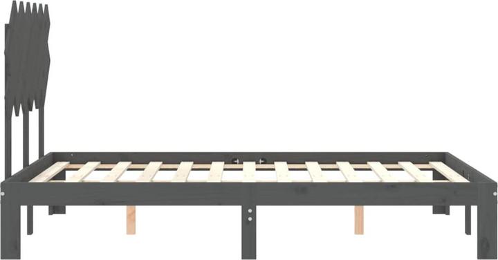 Produktbild vidaXL Massivholzbett mit Kopfteil Weiss 3FT Single (90 x 190 cm)