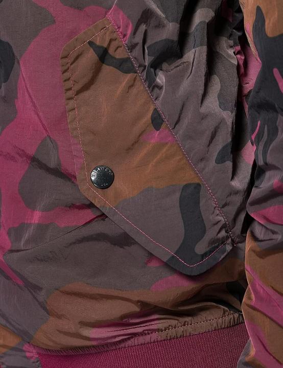 Actual product image Blauer Nylon Camouflage Print Bomber Jacket (L)