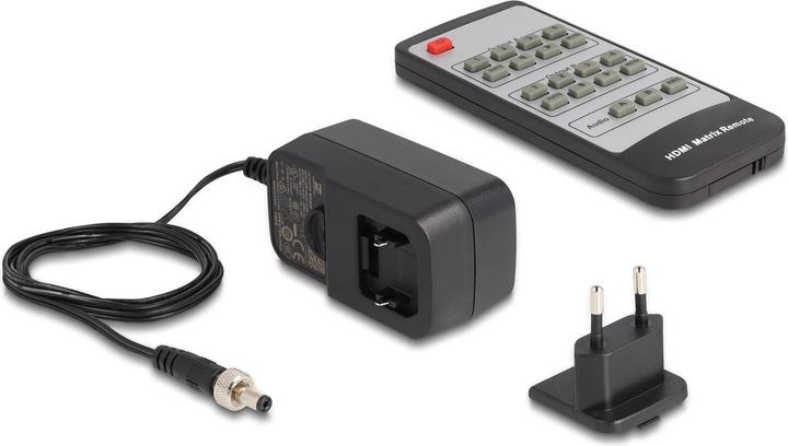 Immagine prodotto Delock Switch a matrice HDMI 4 x HDMI in to 2 x HDMI out 4K 60 Hz con estrattore audio