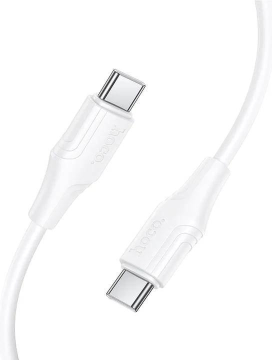 Produktbild Hoco Cable Silicone Cable USB C to USB C 3A 60W 1 m X124 white (1 m, 60 W)