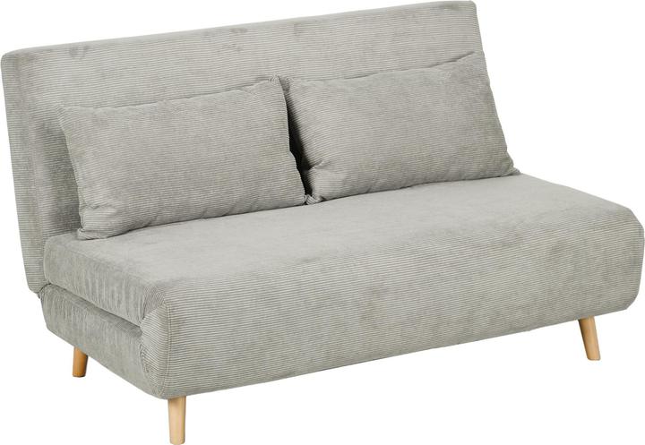 Produktbild Homcom Schlafsofa Polyester, Buchenholz Grau (2-Sitzer)