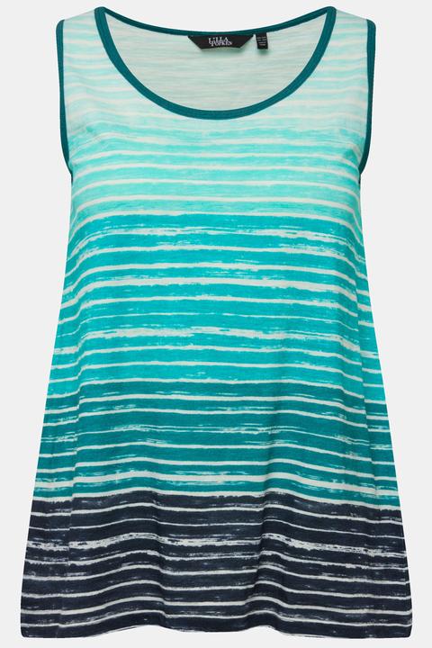 Actual product image Ulla Popken Gradient Striped Tank Top (62)