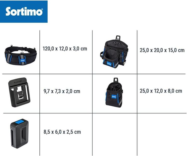 Actual product image Sortimo ProClick Tool Belt with Multiple Holders and Pouches