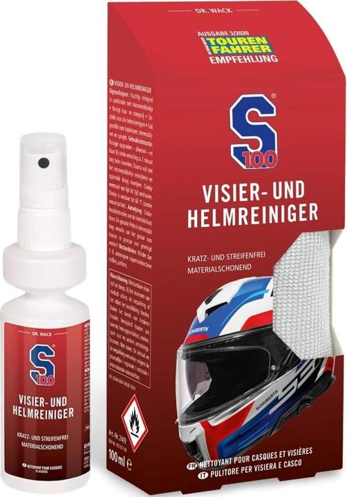 Immagine prodotto S100 Visiera e pulitore per casco (100 ml)