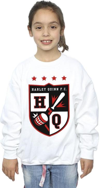 Actual product image Justice League Girls Harley Quinn FC Pocket Sweatshirt (140, 146)