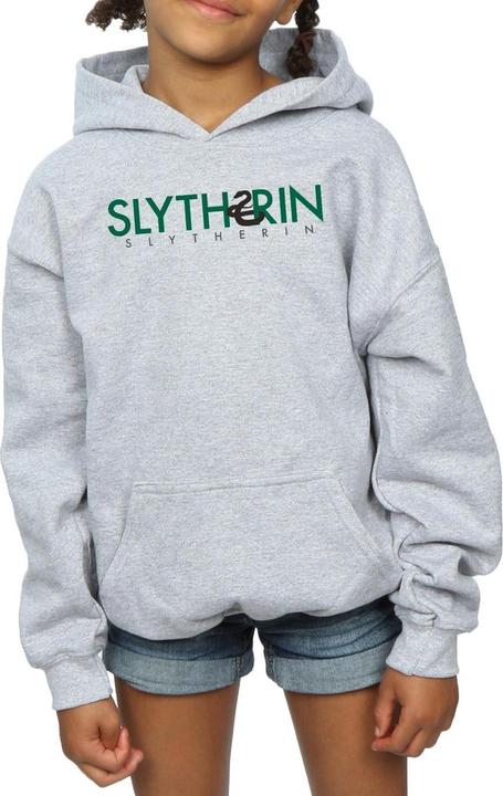 Produktbild Slytherin Text Kapuzenpullover Mädchen (140, 146)