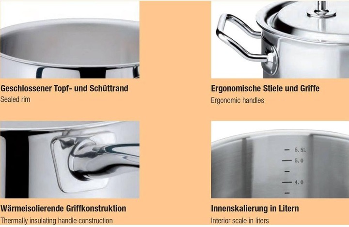 Produktbild Spring Cristal (16 cm, Kochtopf, Edelstahl)
