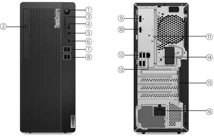 Image du produit Lenovo ThinkCentre M70t Gen 5 (512 Go, 16 Go)