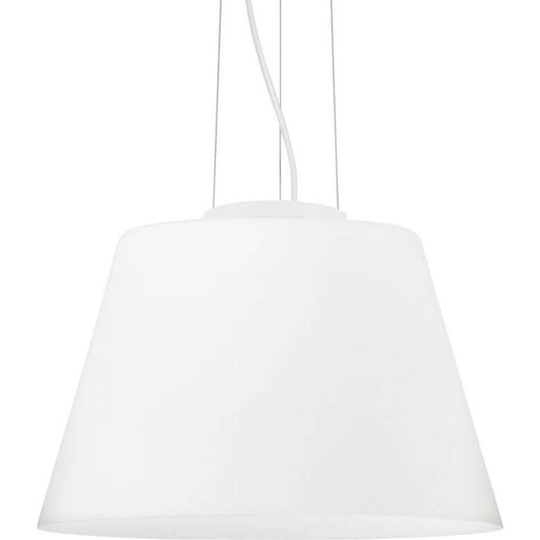 Ideal lux, Pendelleuchte, CYLINDER Pendelleuchte E27 ⌀405mm dimmbar Weiss 025438 (E27)