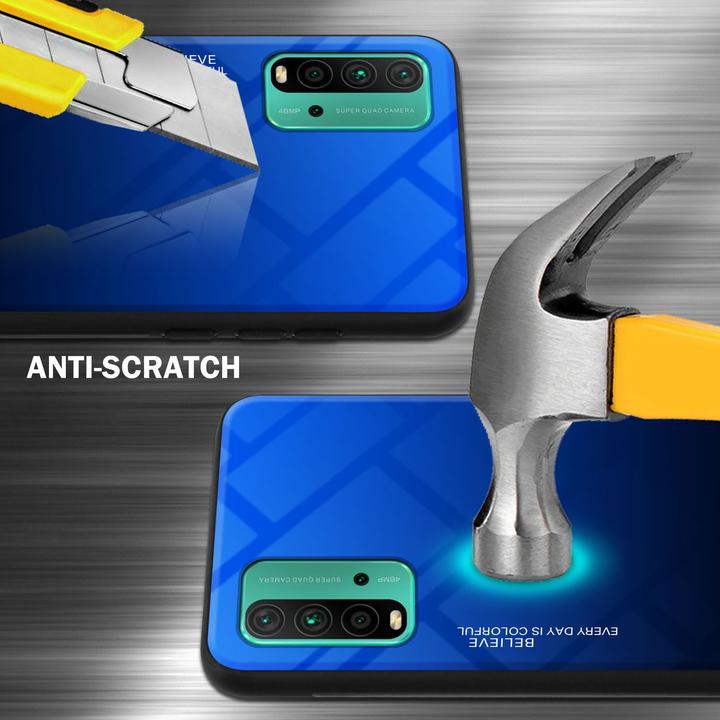 Produktbild Cadorabo TPU 2 Farben Glas Hülle (Xiaomi Poco M3, Xiaomi Redmi 9T)