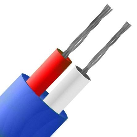 Produktbild Rs Pro Ungeschirmt 1/0.315mm PFA-isoliert Thermoelementleitung für Thermoelement Typ K, L. 10m, max. (10 m)