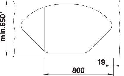 Image du produit Blanco Delta II (Evier encastré, 105.70 cm, 57.50 cm)