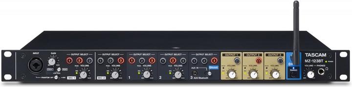Produktbild Tascam MZ-123BT 3 kanaals zonemixer met Bluetooth