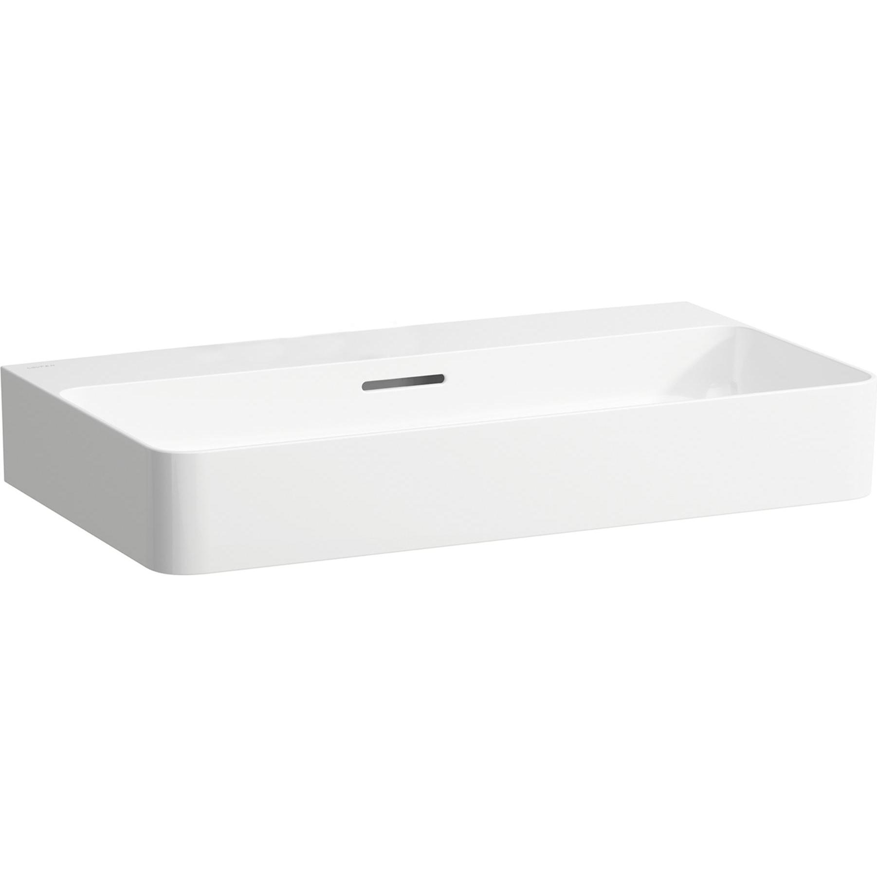 Laufen, Waschbecken, Waschtisch VAL 750x420mm m ÜL ohne Hahnloch weiss matt (420 mm, 750 mm)
