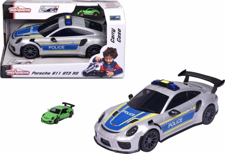 Produktbild Majorette Porsche Polizei + 1 Fahrzeug