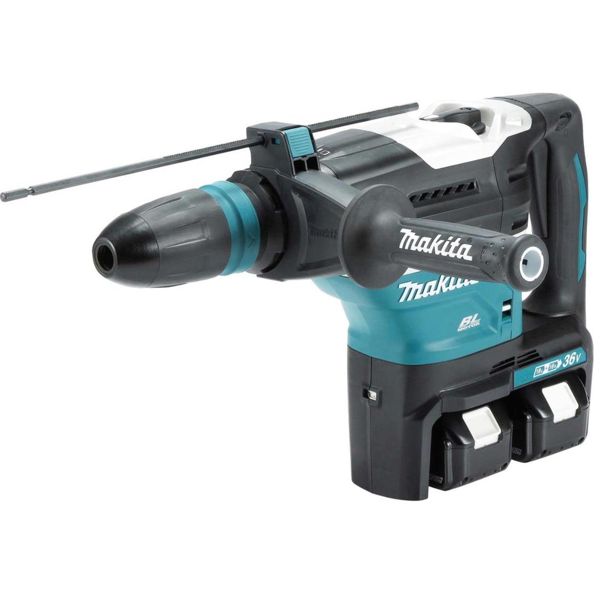 Makita, Bohrmaschine + Akkuschrauber, MŁOT WIERCĄCO-KUJĄCY SDS MAX 2x18V 8J DHR400ZKUN (Batteriebetrieb)
