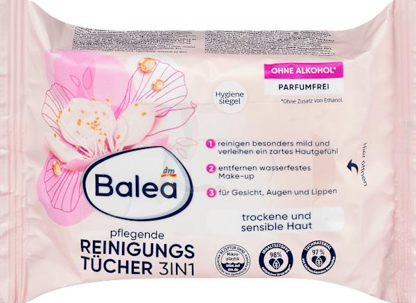 Produktbild dm Balea Reinigungstücher 3in1 (Reinigungstücher Gesicht)