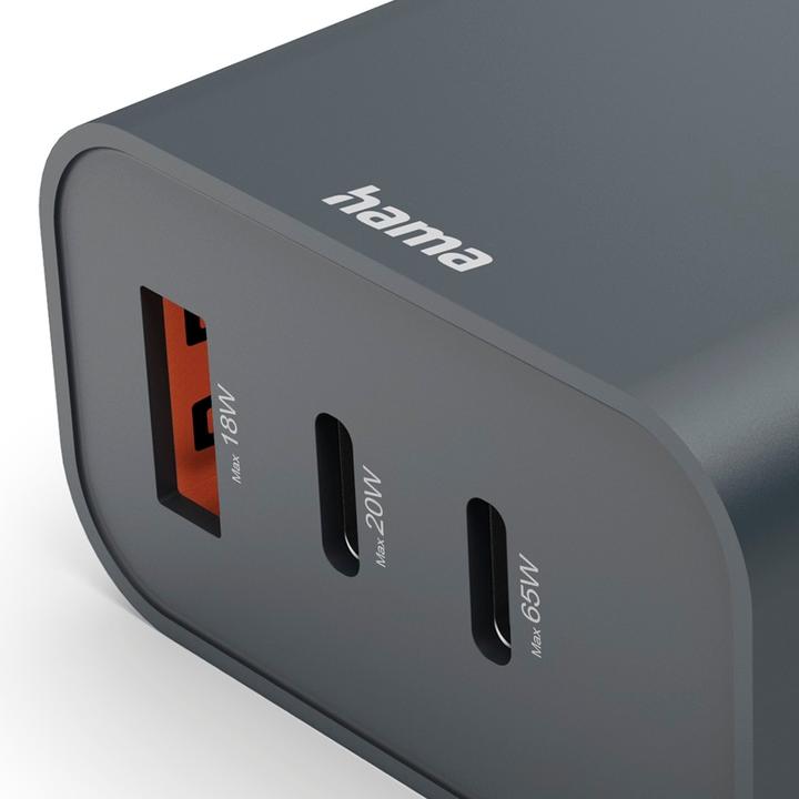 Image du produit Hama 86445 Chargeur rapide (65 W, 3 ports)