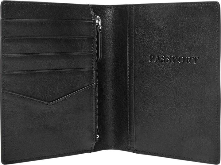 Actual product image Fossil Leather passport holder 11.5 cm