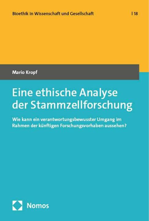 Image du produit Eine ethische Analyse der Stammzellforschung (Allemand, Mario Kropf, 2024)
