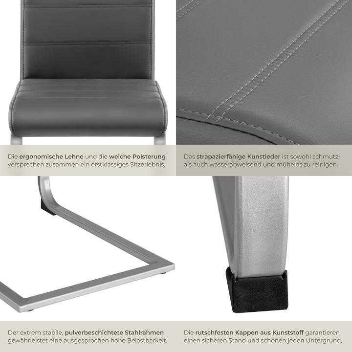 Immagine prodotto tectake 4 x sedia a dondolo